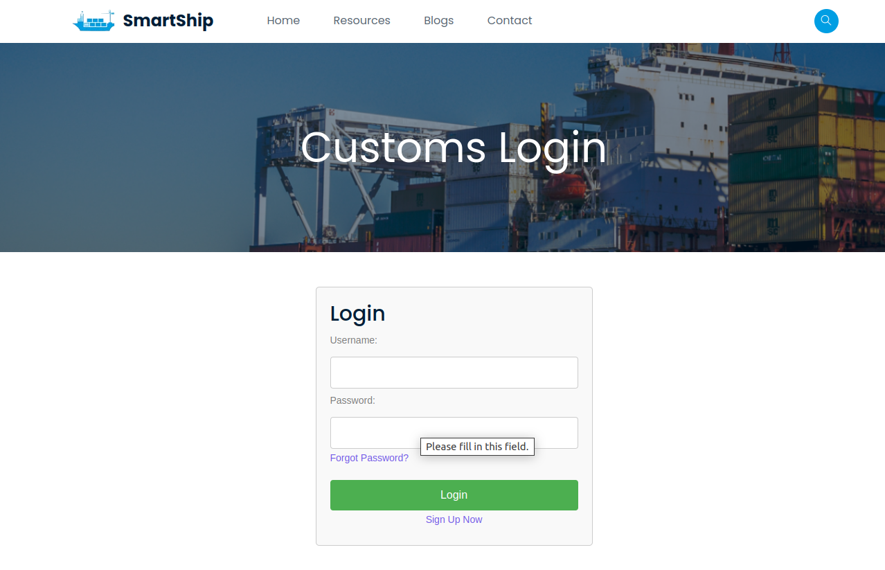 Login page Image